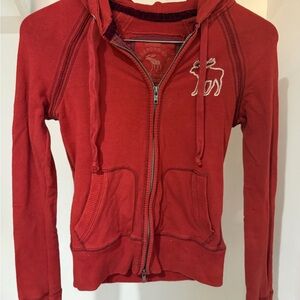 Abercrombie & Fitch Burgundy/Maroon Jacket